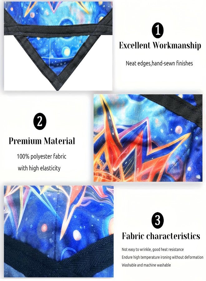 BVCY Flow Star Beginners Spinning Cloth Easy to Rotate Sided Print Juggling and Skill Toy Fingertip Rotating Flow Toy Dapo Star Blue Sea (Style-11) - Image 4